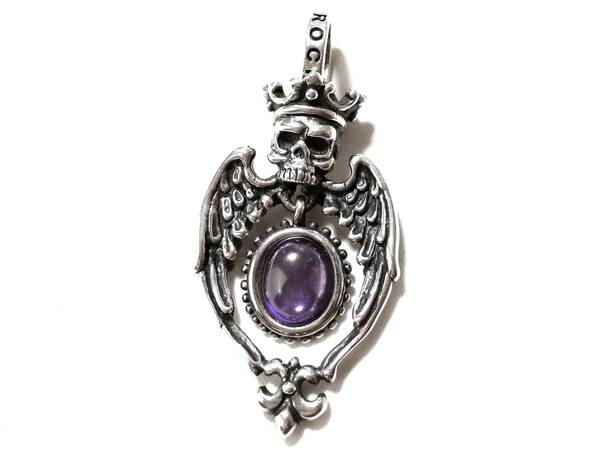 ☆本物 正規品 ロイヤルオーダー Skull Wingd Amulet スカル ウィングド アミュレット ペンダントトップ シルバー925☆