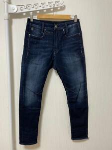 美品☆[G-STAR RAW] 3D SLIM 立体加工 ストレッチスリム インディゴデニムパンツ 29 ジースター