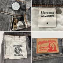 HYSTERIC GLAMOUR ダメージ加工 ストレッチ スキニージーンズ グレー レディース Sサイズ ヒステリックグラマー デニムパンツ 3030237_画像4