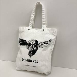 UNDERCOVER 05AW DR JEKYLL вставка имеется большая сумка парусина белый нижний покрытие ji cut Skull портфель сумка портфель archive 2040124