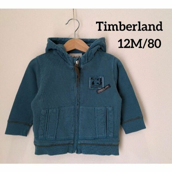 ティンバーランド timberland キッズ 裏起毛 ジップ パーカー 80