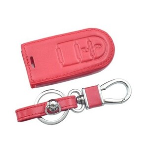  new goods Daihatsu Toyota smart key case cover leather leather 2 button 3 button red Move Tanto wake tanker Roo mi- free shipping 