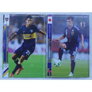 PANINI FOOTBALL LEAGUE б/у коллекционные карточки 2 листов Guillermo Fernandez & пешка .. один ( #641 )