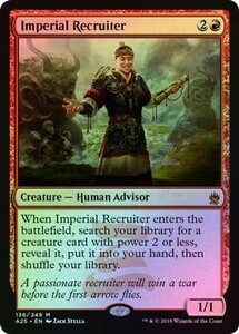 え赤Foil 帝国の徴募兵 1枚（4枚在庫 英 良品 A25）/Imperial Recruiter（MTG /マスターズ25th/Masters25/）