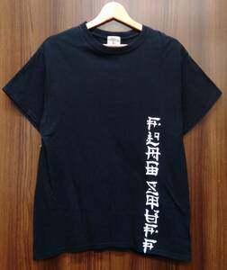 【お値下げしました】 FLAGSTUFF× 金子富之 / フラグスタフ 19ss-fs×kaneko-06 半袖 プリントTシャツ クルーネック ブラック サイズM