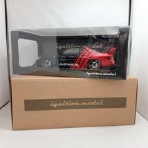 ignition model 1/18 LB-ER34 Super Silhouette SKYLINE Black/Red_画像1