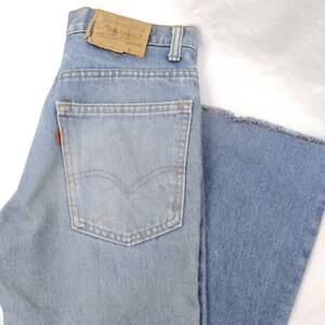 LEVI'S 517 0917 リーバイス デニムジーンズ W28 L34 ブーツカット フレア 紙パッチ オレンジタブ 8刻印 店舗受取可