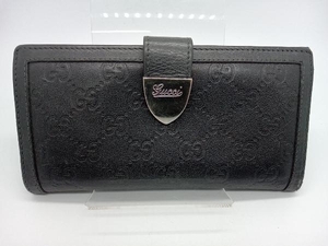 GUCCI グッチシマ 231837.0959.ブラック 二つ折り長財布 Wホック