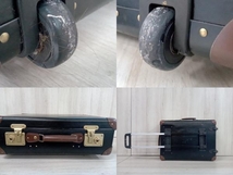 ジャンク GLOBE-TROTTER グローブトロッター スーツケース ブラック 2輪_画像8