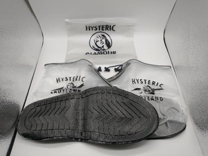 HYSTERIC GLAMOUR ヒステリックグラマー レインシューズカバー サイズＬ 雨天 雨対策