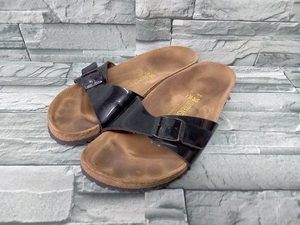 BIRKEN STOCK/ビルケンシュトック/Madrid/マドリード/サンダル/エナメル/ブラック/レディース/黒/シンプル/24.5cm