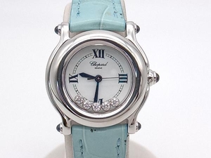 Chopard| happy sport |5P diamond |27/8245-23| moveable goods quartz type wristwatch 