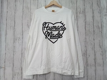 HUMAN MADE ヒューマンメイド HEART L/S T-SHIRT ハートロゴ 長袖Tシャツ ロングTシャツ ホワイト 2XL 店舗受取可_画像1