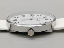 『KLON ONE DIGIT TIME WHITE 40mm』クローン 腕時計 KLON×jam 白文字盤 非純正ベルト クォーツ【中古】_画像3