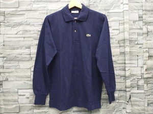 LACOSTE/ラコステ/長袖ポロシャツ/L1312A/刺繍ロゴ/ネイビー/メンズ/サイズ2/S