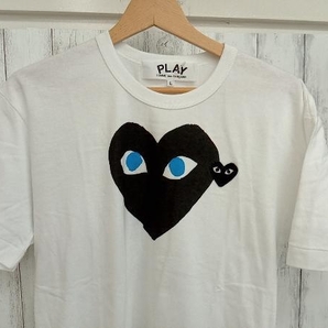 Tシャツ/ロンT PLAY COMME des GARCONS AT-T088/DOUBLE HEART 半袖Tシャツ Lの画像2