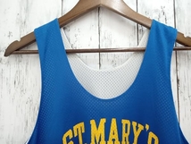 【USA製 】Champion チャンピオン リバーシブル タンクトップ バスケ ユニフォーム ST.MARY'S 20 サイズM ブルー×ライトグレー_画像3