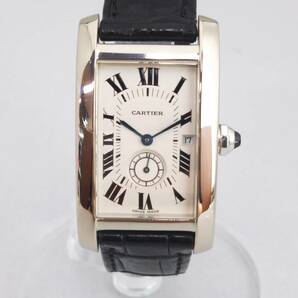 付属品あり Cartier カルティエ タンクアメリカンMM / 3012905 クォーツ 腕時計 店舗受取可の画像1