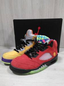 NIKE AIR JORDAN 5 RETRO SE WHAT THE VARSITYナイキ スニーカー CZ5725-700 27.0cm レッド&イエロー メンズ