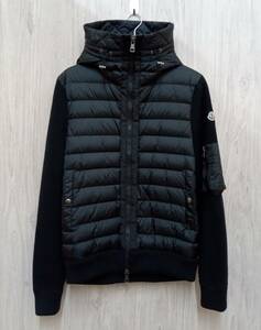 MONCLER/モンクレール/ダウンジャケット/ニットコンビジャケット/Cardigan TRICOT/G20919B50800/ブラック/Mサイズ