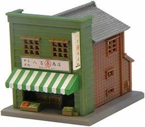 ロクハン Zゲージ S040-1 商店B 緑 塗装済完成品