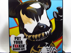 Art hand Auction [Nouveau n° 364] Panneau Pop Art Bearbrick Venom, Ouvrages d'art, Peinture, Portraits