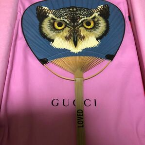 【値下げ ¥29,000→¥27,000】【新品&正規商品袋付】グッチ GUCCI ペーパーファン オウル