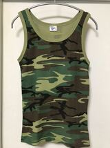 ◆【美品】Robert P. Miller ATHLETIC CAMOUFLAGE TANK TOP ミラーアスレチックカモフラージュタンクトップ/ M size_画像1