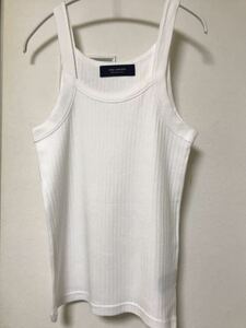 ◆【美品】NANO・UNIVERSE Quattro Noveナノ・ユニバース クアトロ ノーヴェ/ スクエアネックタンクトップ/ WHITE M size