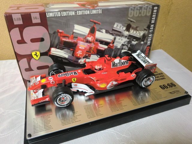 1/18 フェラーリ 248F1 マルボロ サンマリノGP 66 シューマッハ-