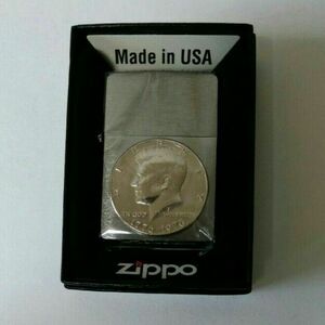 ZIPPO '20 JOHN F. KENNEDY HALF DOLLAR ケネディ大統領 ハーフダラー 記念メタルジッポライター