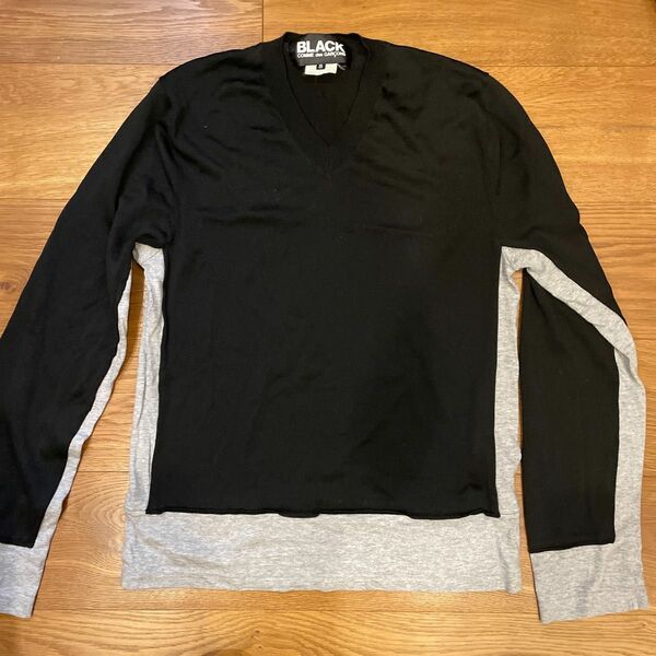 【SALE】ブラックコムデギャルソン　ドッキングニットBLACK COMME des GARONS Sサイズ　AD2010 