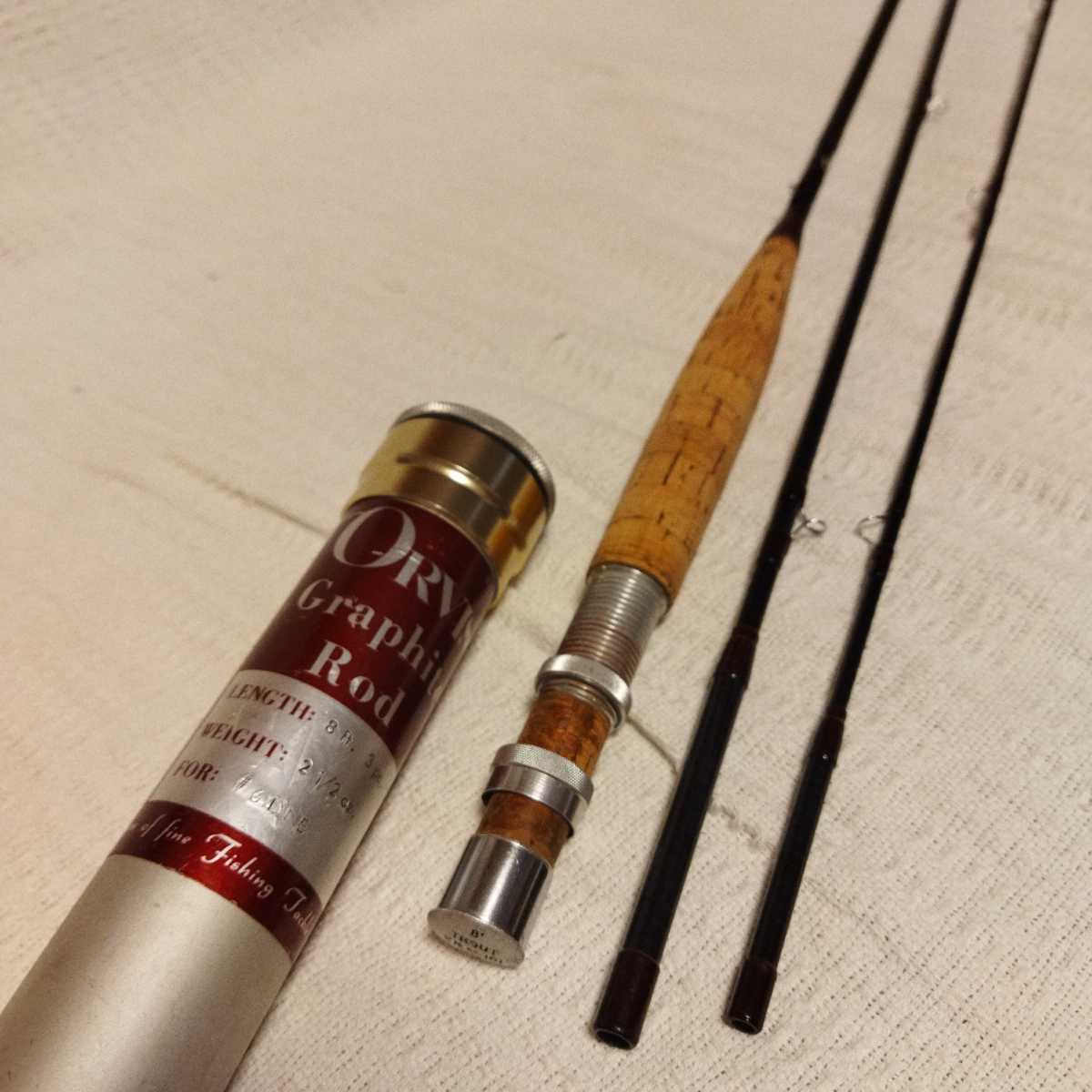 ○Orvis Superfine Graphite の初期型 trout 8' #6 3ピース オービス