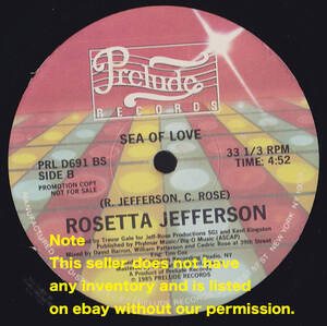 ダンクラ12inch★ROSEETTA JEFFERSON / Sea of love / You are everything and everything is you★Prelude★