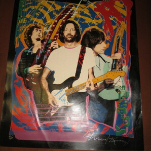 超特価!! jimmy page eric clapton jeff beck (silkscreen 限定200 robert knightの直筆サイン入り!!)