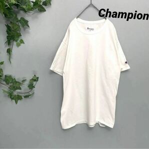 【Champion】チャンピオン 半袖シャツ 白 シンプル 人気 オーバーサイズ 美品