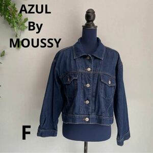 [AZULByMOUSSY] azur bai Moussy Denim jacket F beautiful goods 