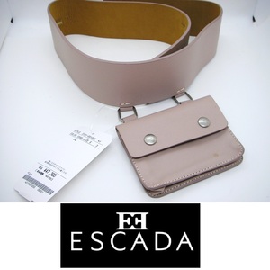 [ новый товар *B товар ]ESCADA( Escada ) ручная сумка ремень ремень имеется задний мини сумка поясная сумка * часть загрязнение есть 