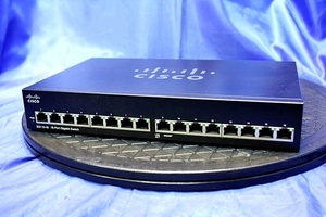 ◆8台入荷/初期化済◆ CISCO/シスコ SG110-16 16ポート Gigabit Switch 38756Y