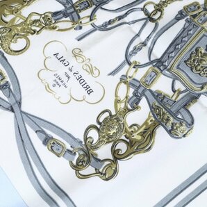 エルメス プチカレ BRIDES de GALA ガウロッシュ 箱付き / HERMES 式典用馬勒 スカーフの画像8