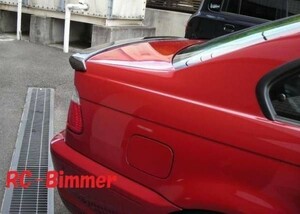 ●BMW E46 クーペ/M3用3ピース カーボントランクスポイラー/2D/318/320/325/328/330/E46M3/リアスポイラー/リアウイング/クロスカーボン