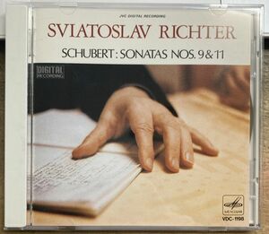 スヴャトスラフ・リヒテル／シューベルト　ピアノ・ソナタ 第9番 第11番 【中古CD】 Sviatoslav Richter VDC-1198