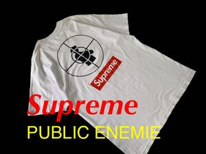 supreme Public Enemy ボックスロゴ Tシャツ Supreme パブリックエネミー シュプリーム 半袖 透かしあり L USA製 BOX LOGO T shirts