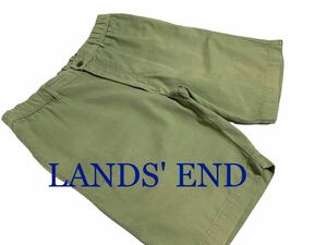 LANDS' END ビンテージ加工 コットン ショーツ 短パン ハーフパンツ ショートパンツ ランズエンド VINTAGE加工