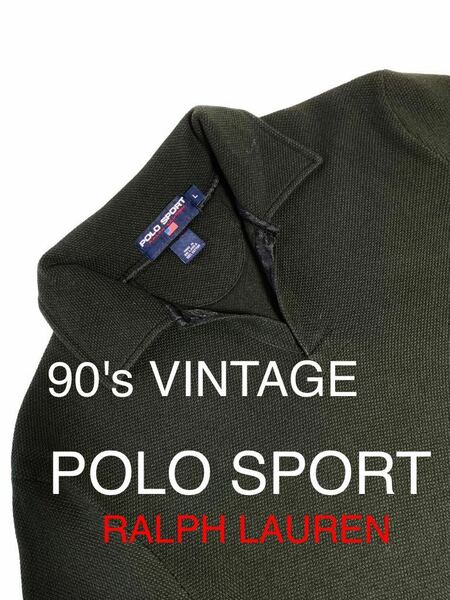 美品 90's VINTAGE POLO SPORT ラルフローレン 半袖 ポロシャツ シャツ コットン ポロスポーツ POLOSPORTS RL-67 90年代 ビンテージ