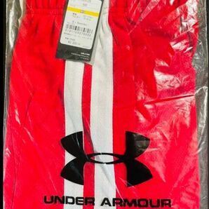 アンダーアーマーunder armor　メンズ　バスケットボールショートパンツ　赤/レッド　MDサイズ　ヒートギア