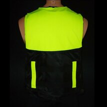 ライフジャケット【XL】笛付 黄 目立つ蛍光色 救命胴衣 フローティングベスト/23_画像8