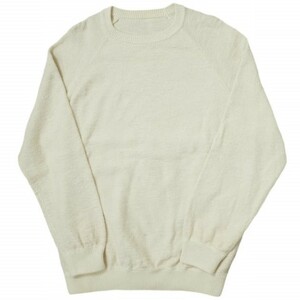 crepuscule クレプスキュール 日本製 GARMENT DYE L/S ガーメントダイ 鹿の子クルーネックニット 2101-003 1 NATURAL セーター g10922