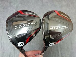 左用 テーラーメイド STEALTH ステルス フェアウェイウッド 3W＆5W 2本セット 純正 TENSEI RED TM50 (R) 日本 カバー無 レフティー 未使用