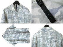 wjk half sleeves camo shirts slab linen camouflage L カモフラ リネン 半袖シャツ 迷彩 カモ ※レターパック無料_画像2